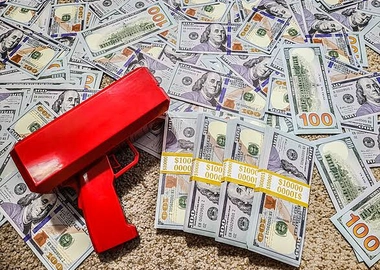 Money gun sprayer
