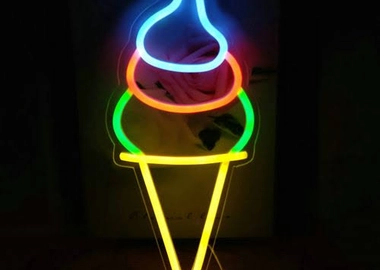 Ice cream neon light
