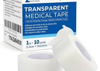 Transparent surgical tapes