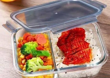 High borosilicate 3pc lunchbox