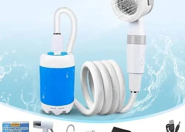 Rechargeable portable shower