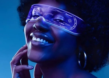 Led luminous sunglasses