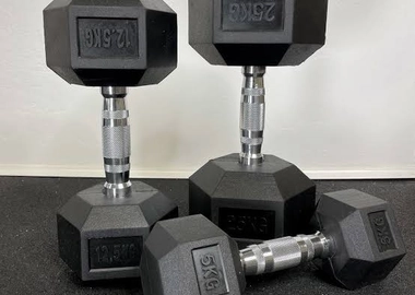 Hexagon dumbbells