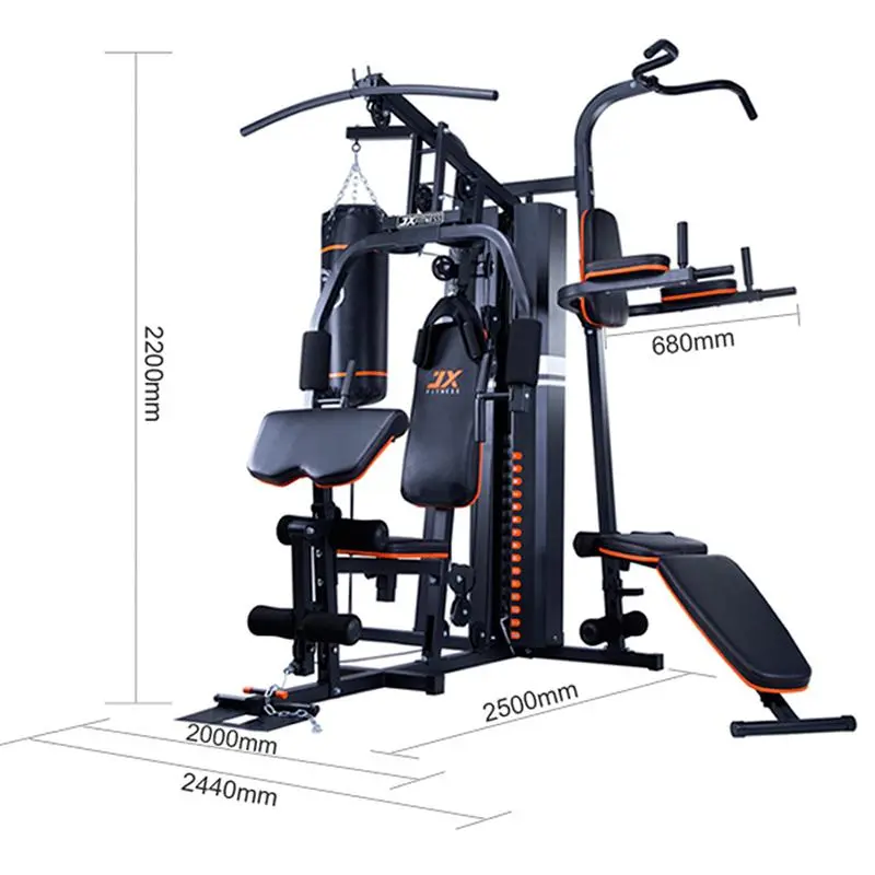 JX-DS930 Multi-Gym 3 Station Equipment with Boxing Punching Bag