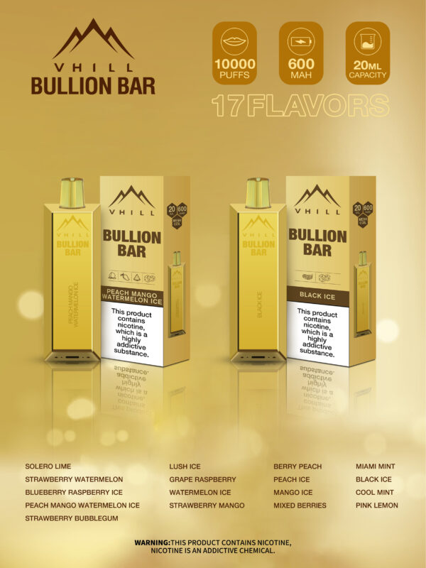 VHILL BULLION Bar 10000 Puffs