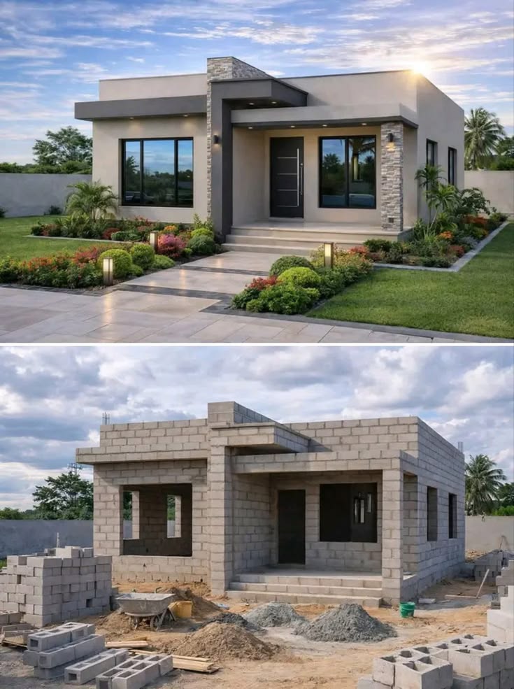 Construction of Hidden roofing design