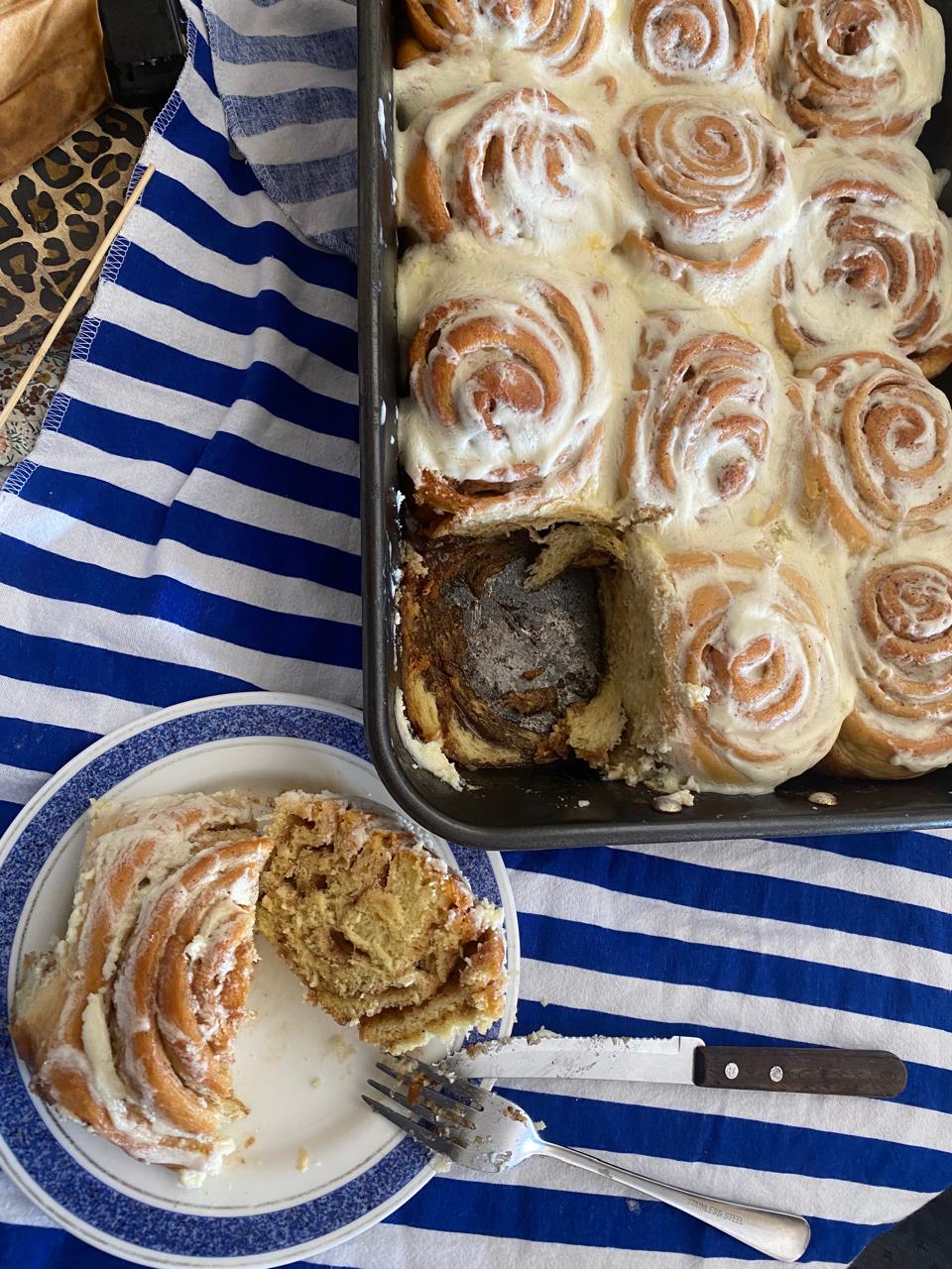 Freshly baked Cinnamon rolls