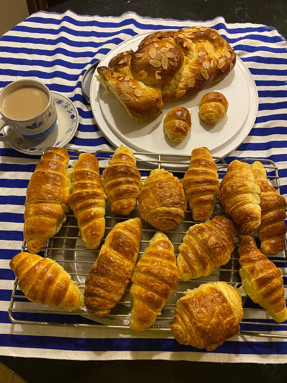 Freshly baked Croissants