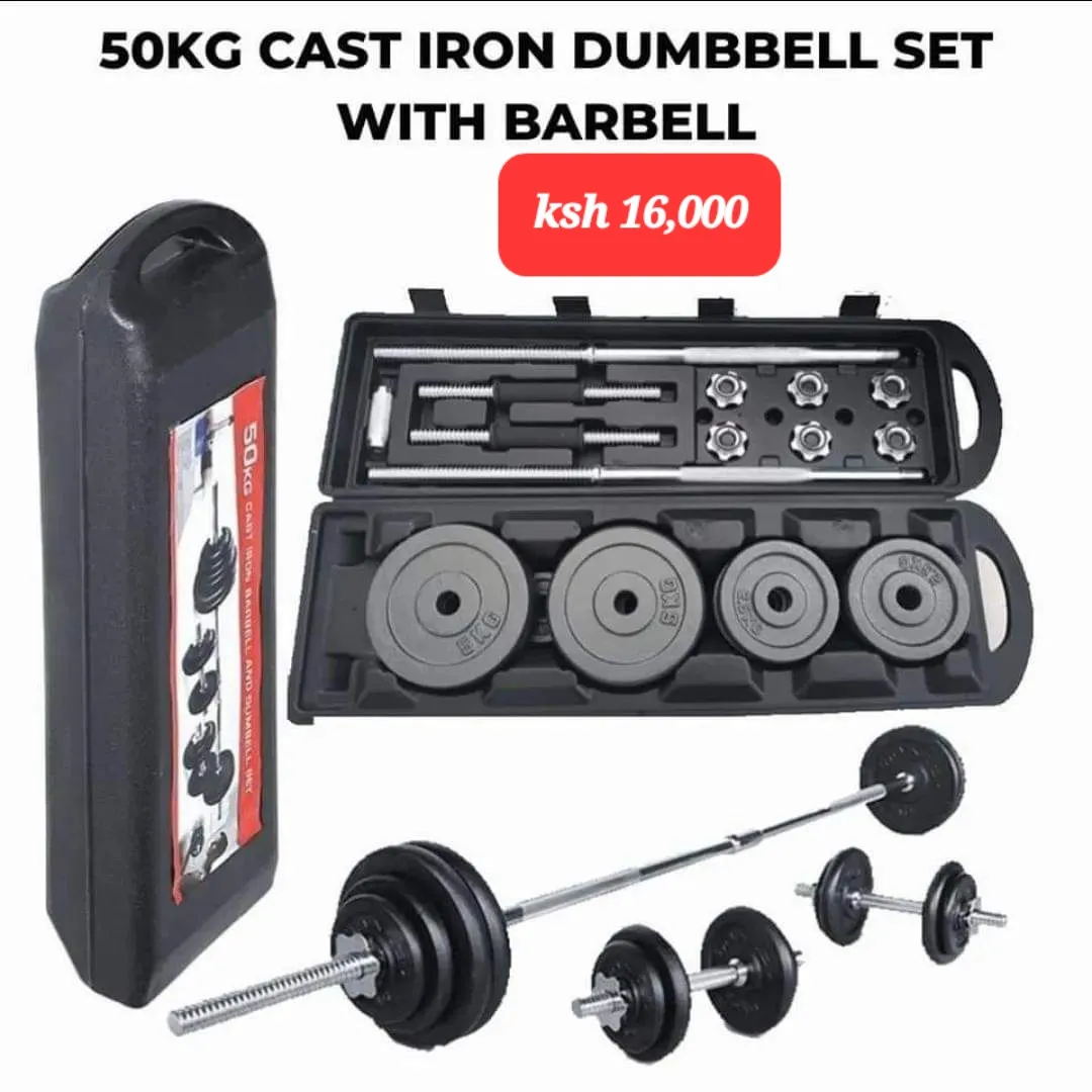 50kg Adjustable Dumbbells with storage casing