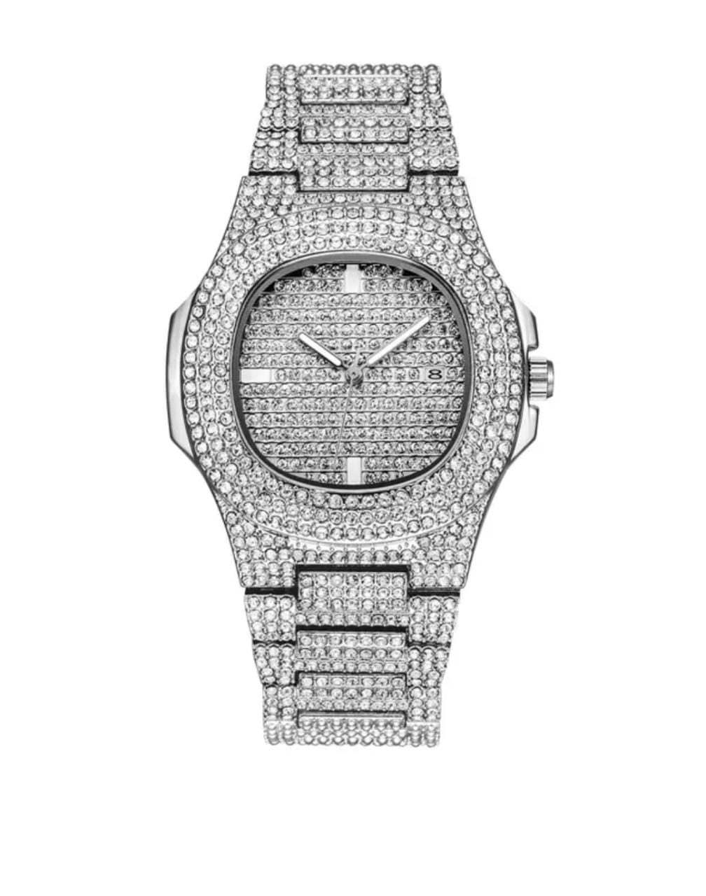 Unisex iced watch