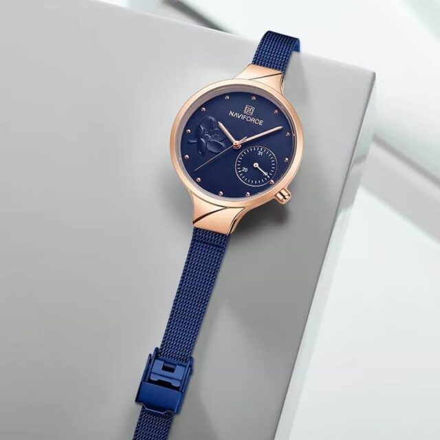 Blue Naviforce women fashion watch