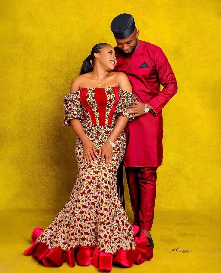 Stylish African wear couples