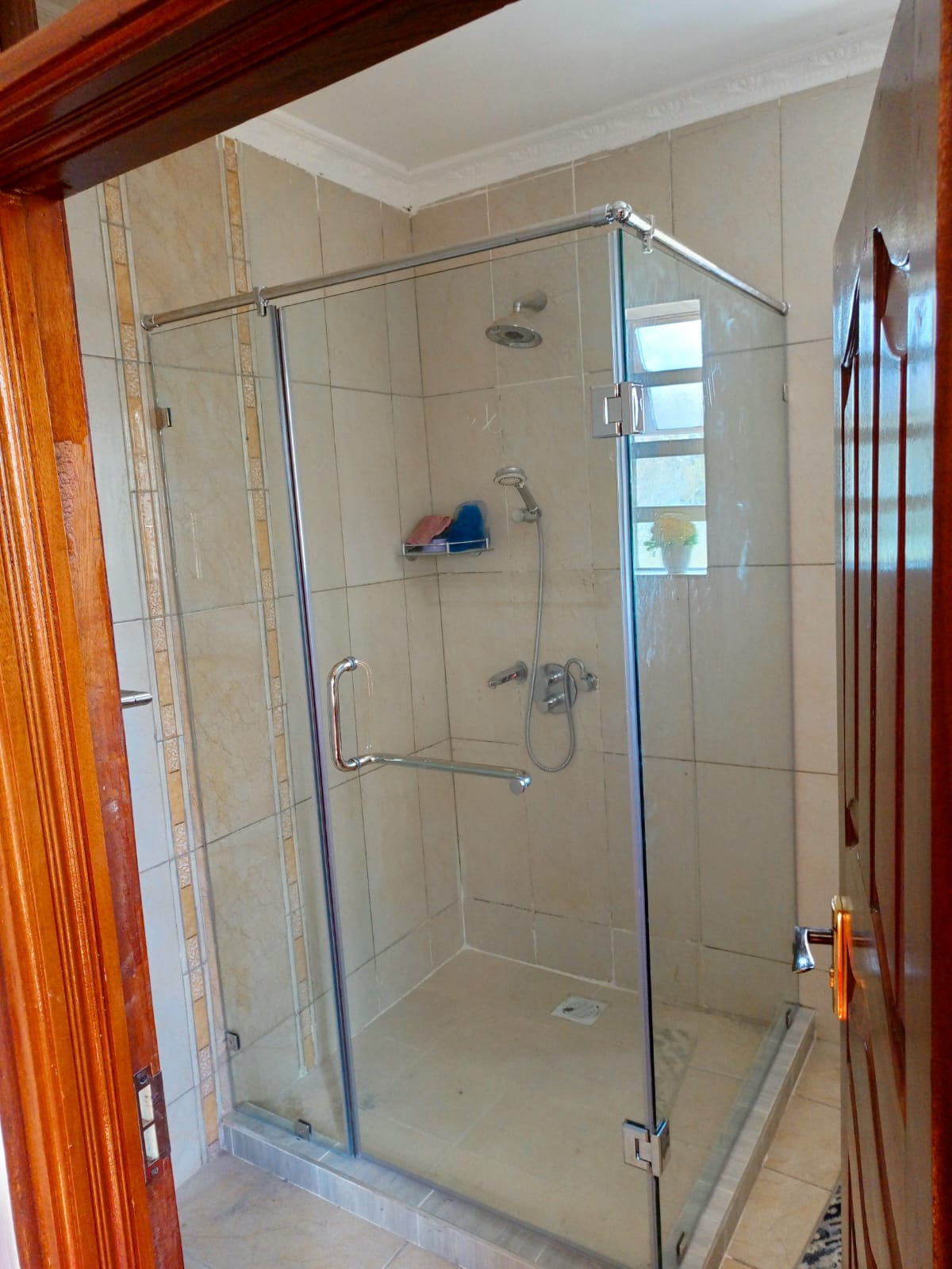 Frameless shower cubic