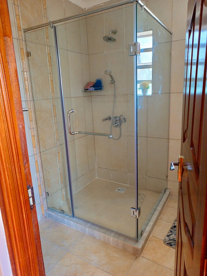 Frameless shower cubic
