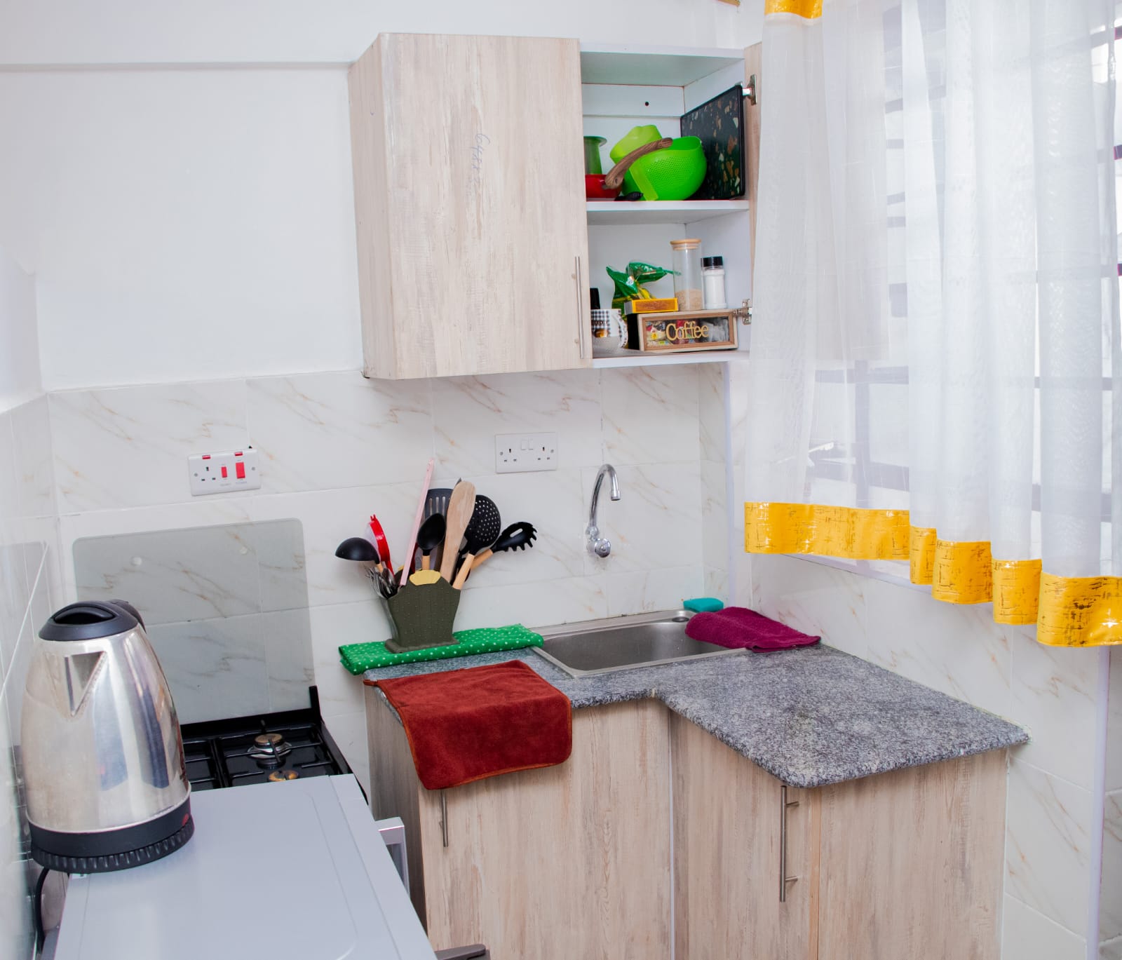 Partitioned studio