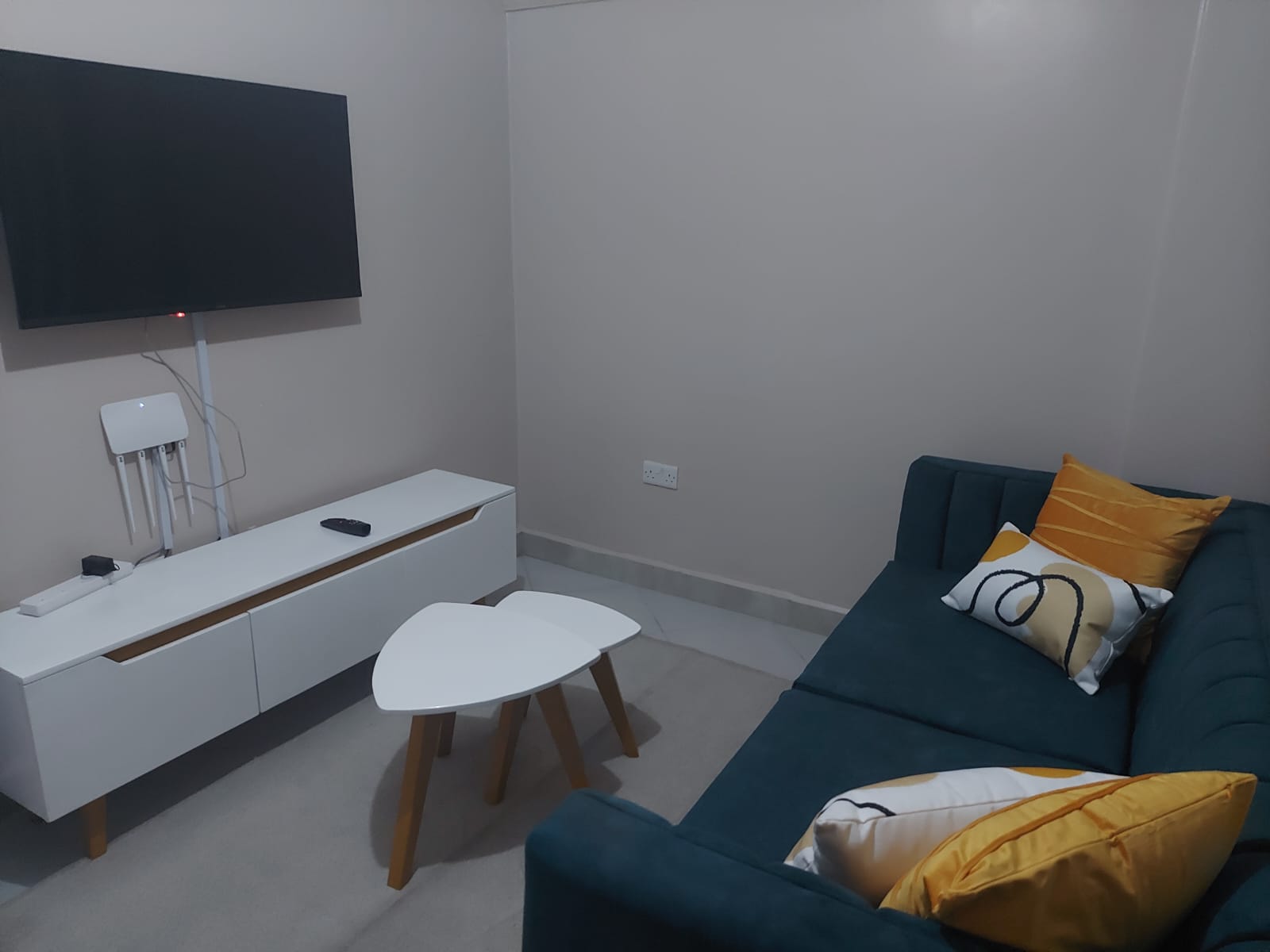 Partitioned studio