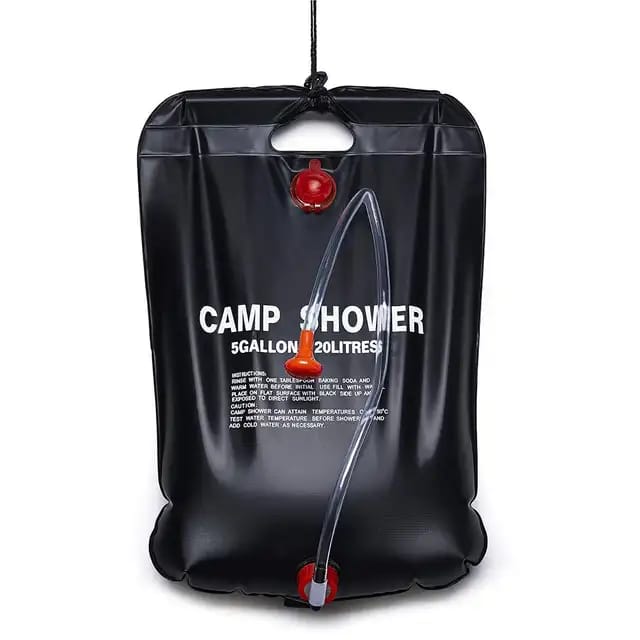 Camping shower bag