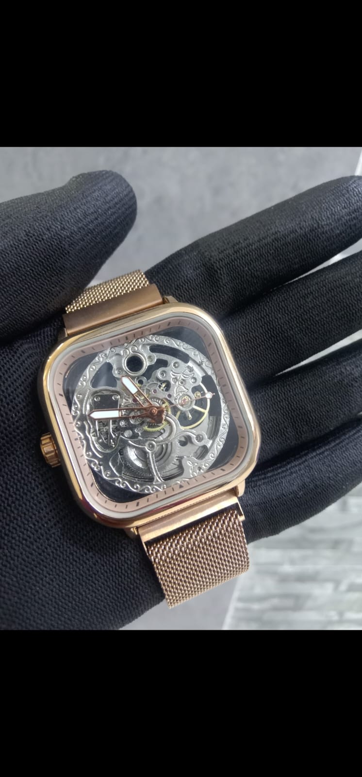 Forsining mechanical skeleton watch