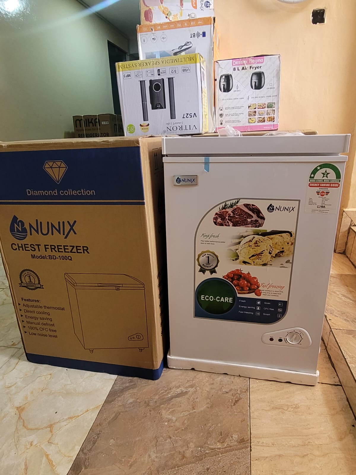 Nunix 100l chest freezer