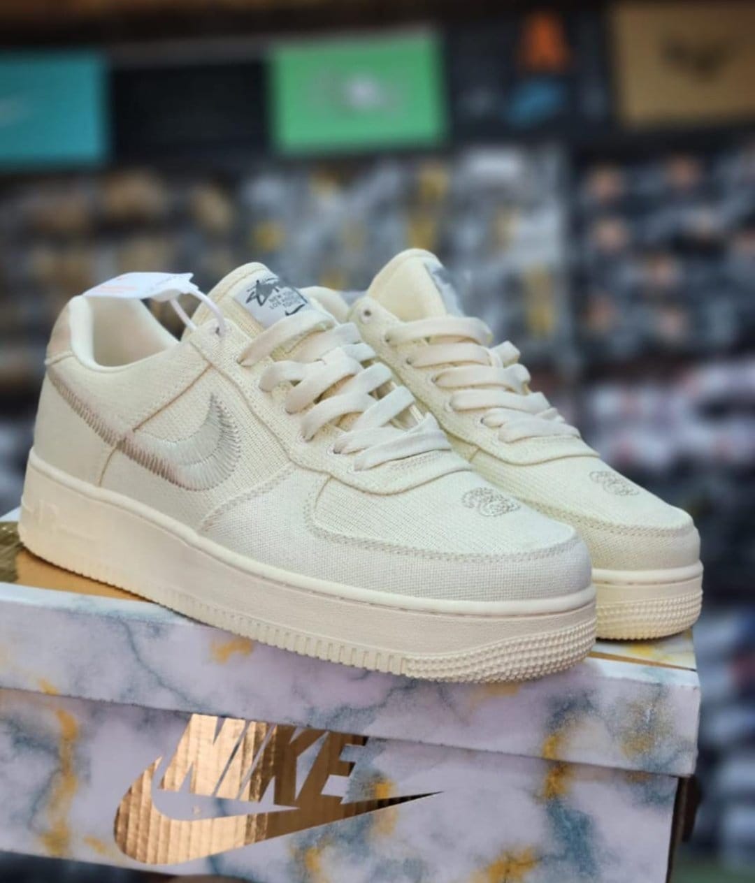 Air force 1 stussy Jordan
