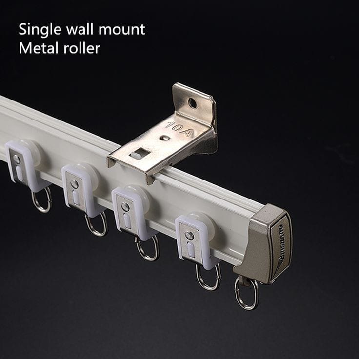 Aluminum curtain rails