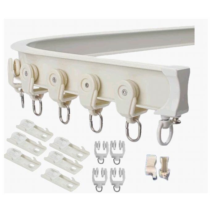 Aluminum curtain rails