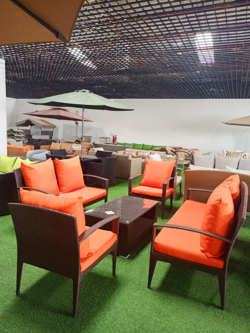 Rattan outdoor 7 seaters sofa