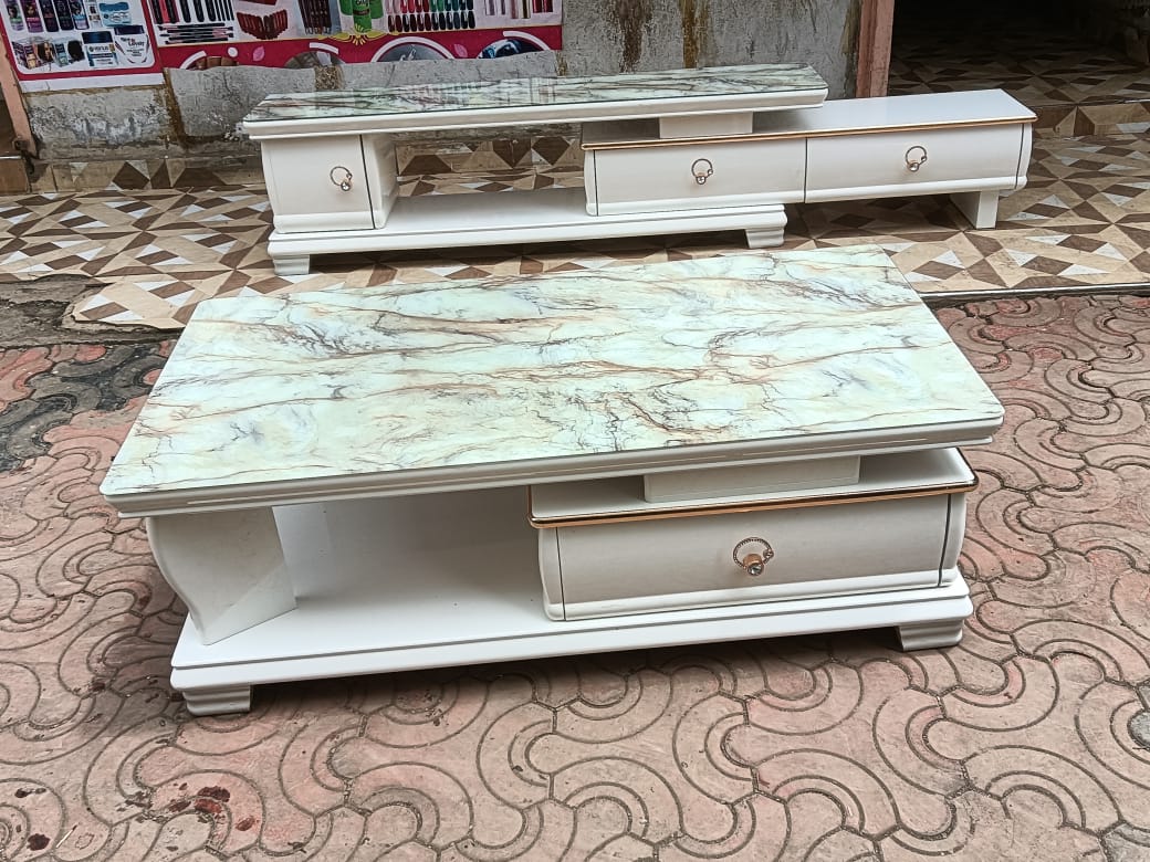 Matching coffee table and tv stand