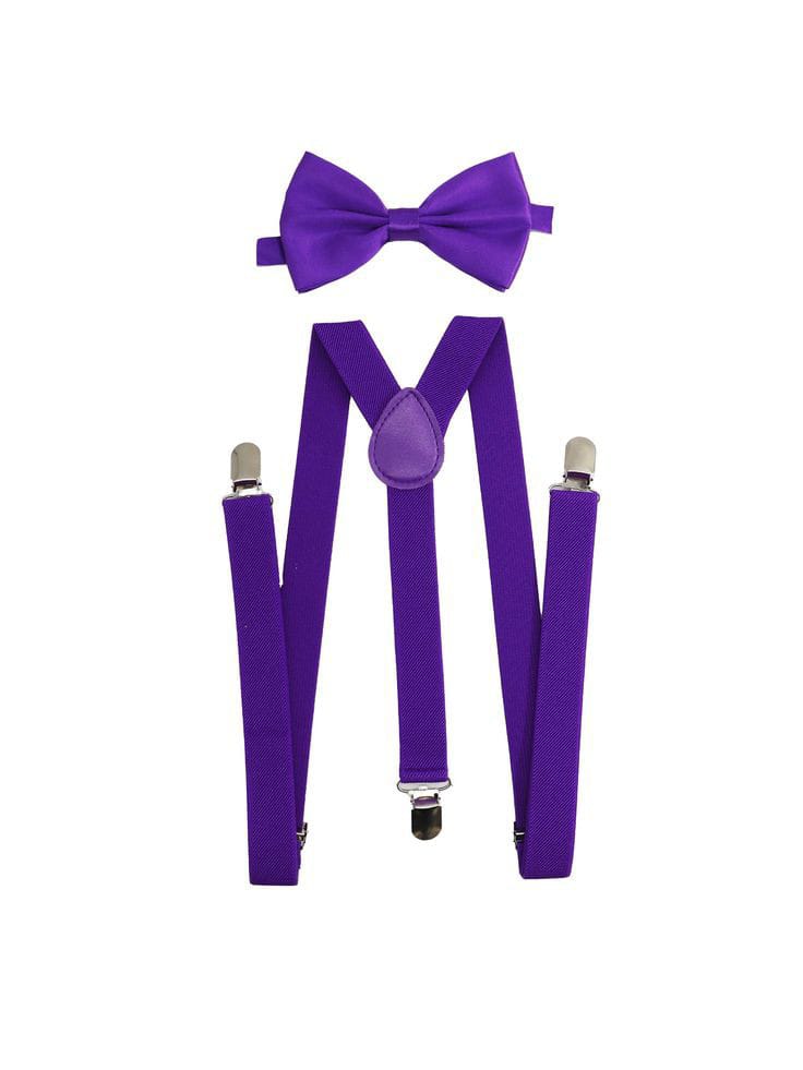 Unisex suspender and bow