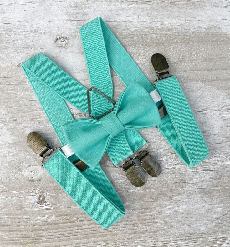 Unisex suspender and bow