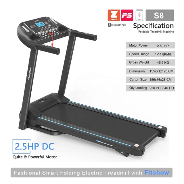 Fashionable Smart folding electric treadmill