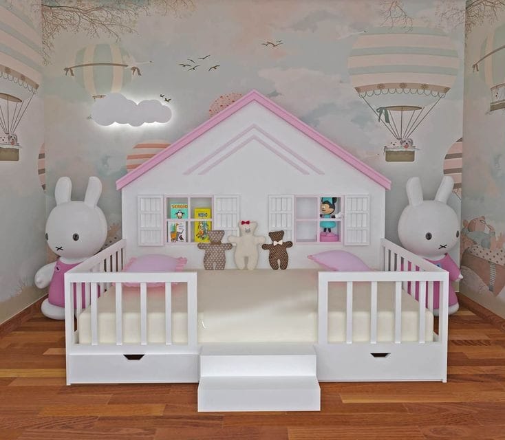 Toddler house bed