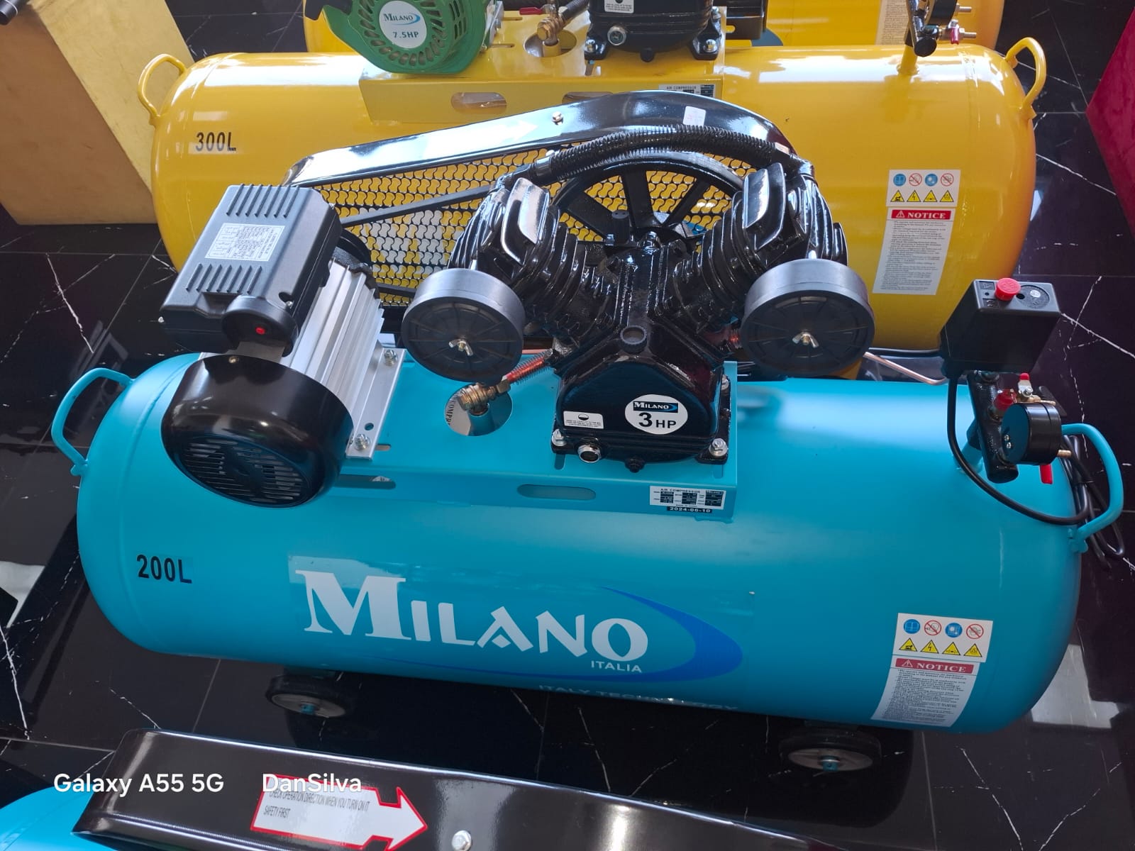 200l Electric Air Compressor. 3hp motor single phase