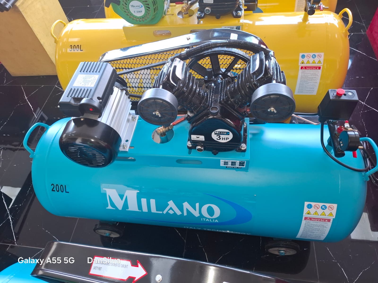 200l Electric Air Compressor. 3hp motor single phase