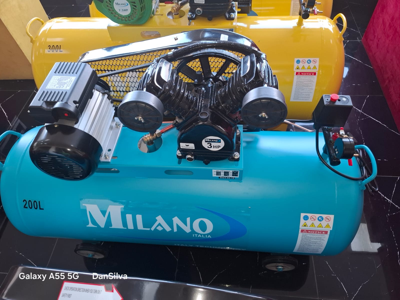 200l Electric Air Compressor. 3hp motor single phase