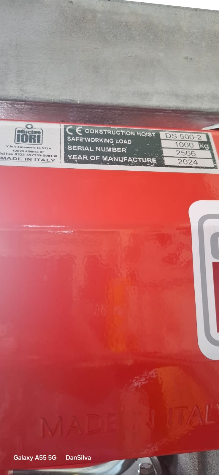Concrete Hoist 1000kgs crane