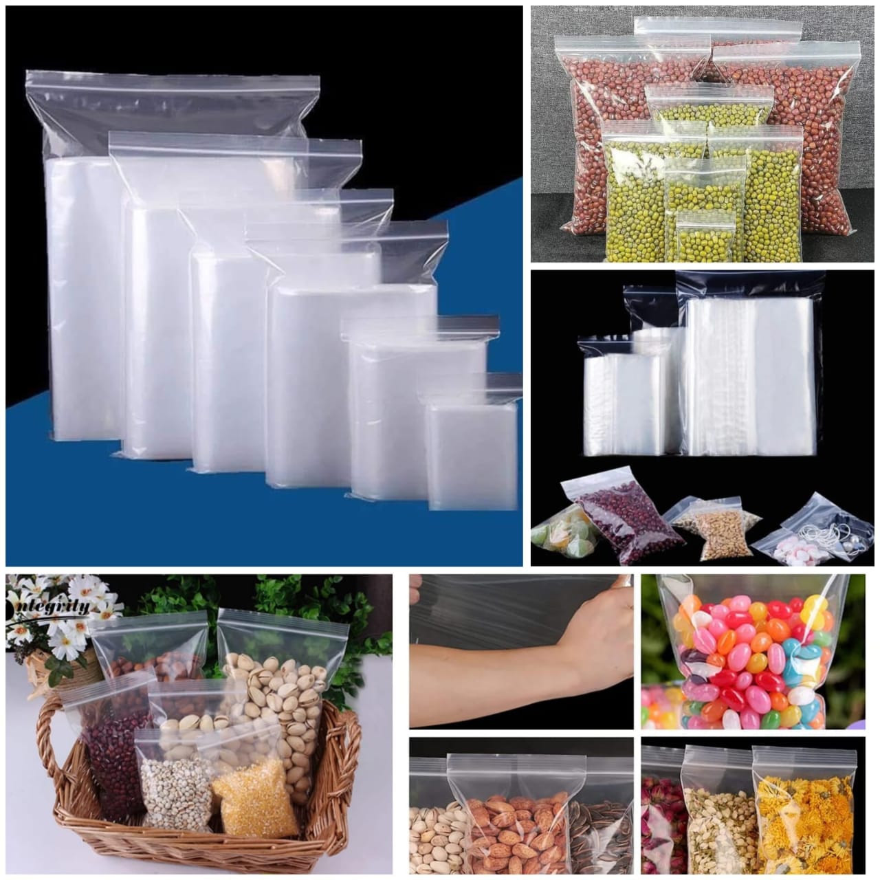 Reusable ziplock plastic bags