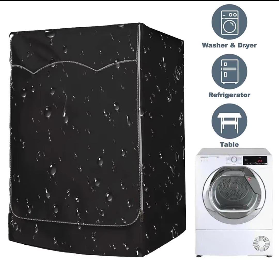 Black Washing machine cover
