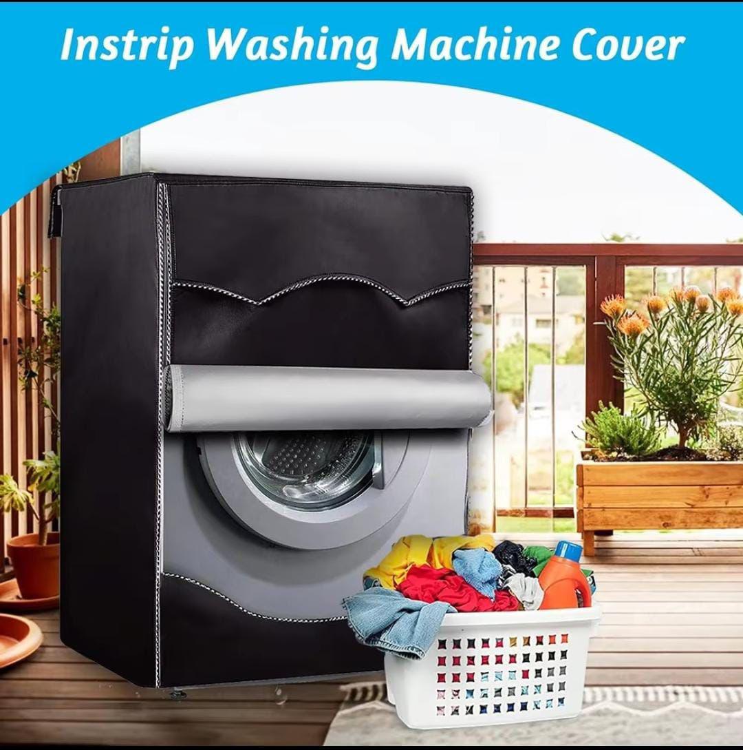 Black Washing machine cover