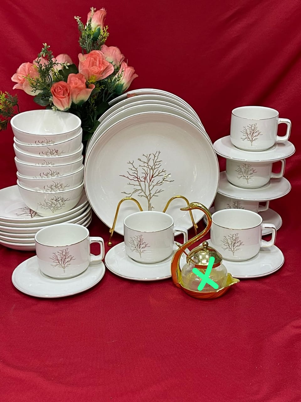 30 PCS Tree dinner sets