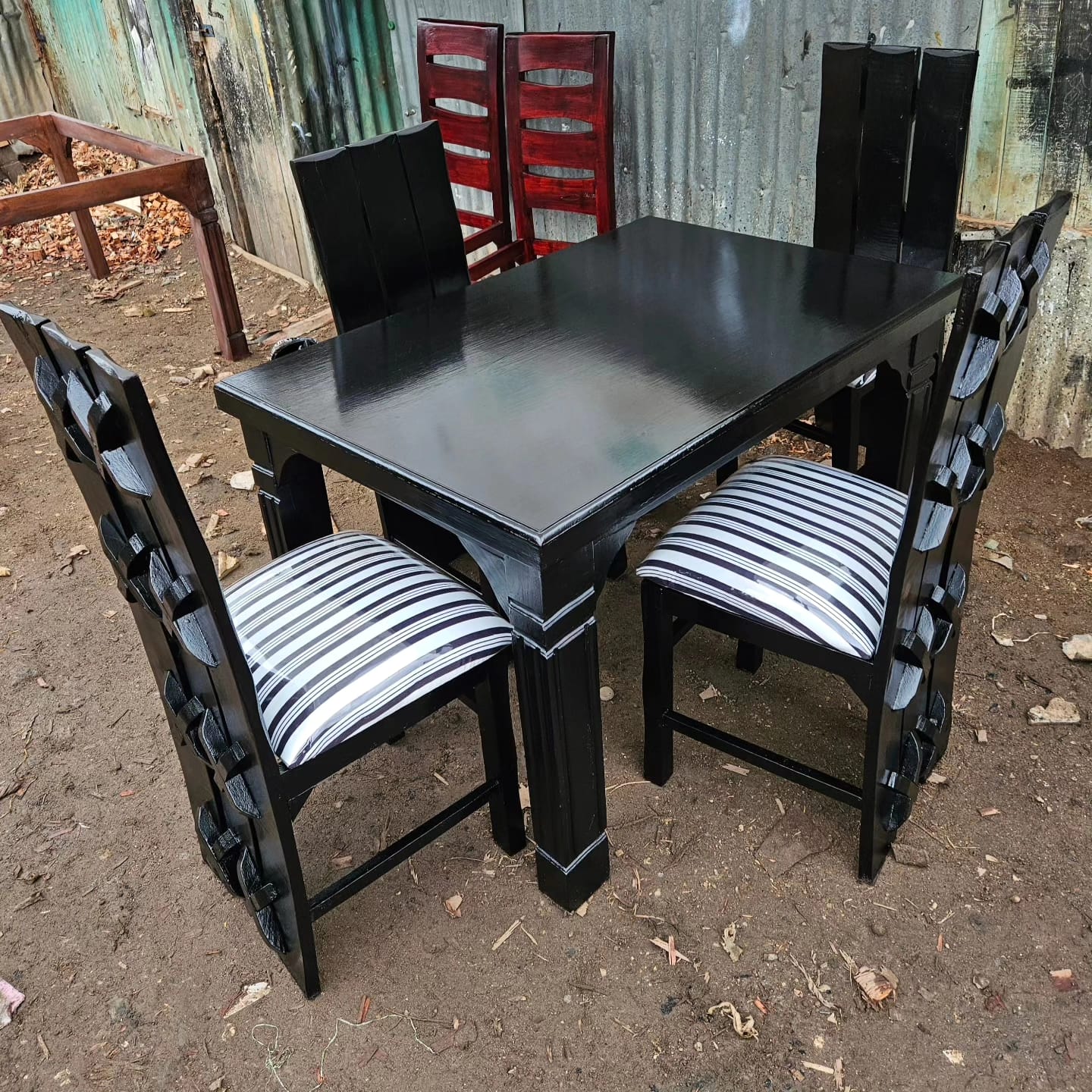Stylish compact dining table set