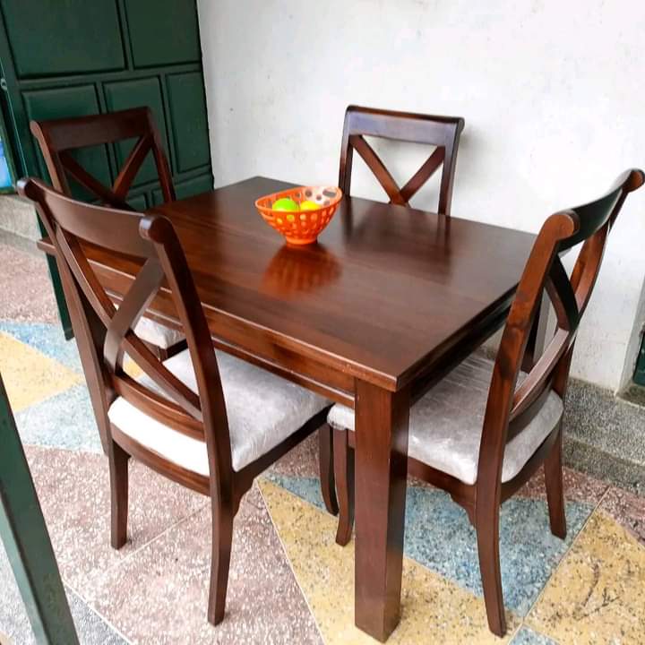 Mahogany 4 seater dining set