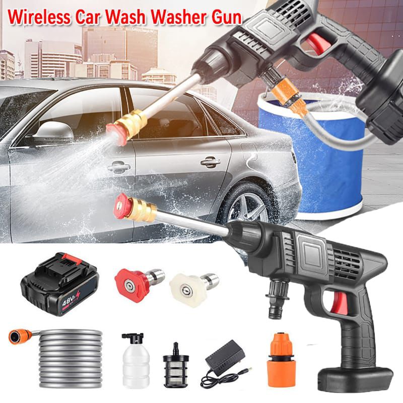 Wireless car wash spray gun