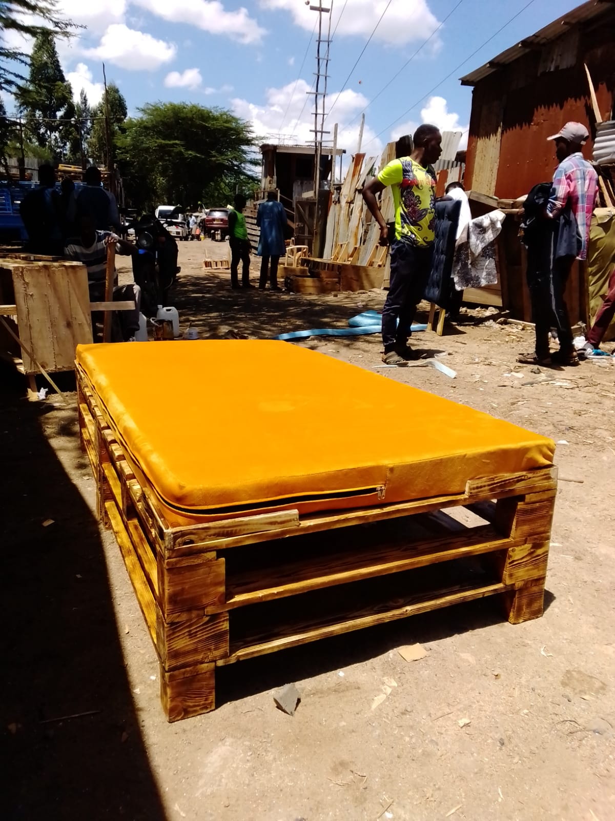 3*6 simple pallet bed