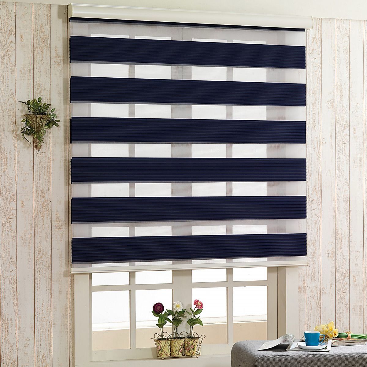 Zebra roller window blinds