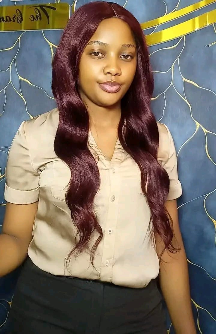 Closure semi human body wave wig color 99j