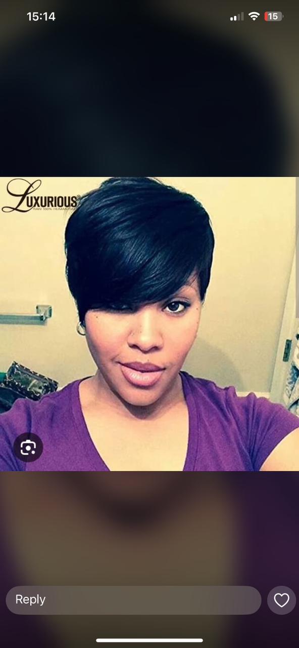 8 inches Human bob wig