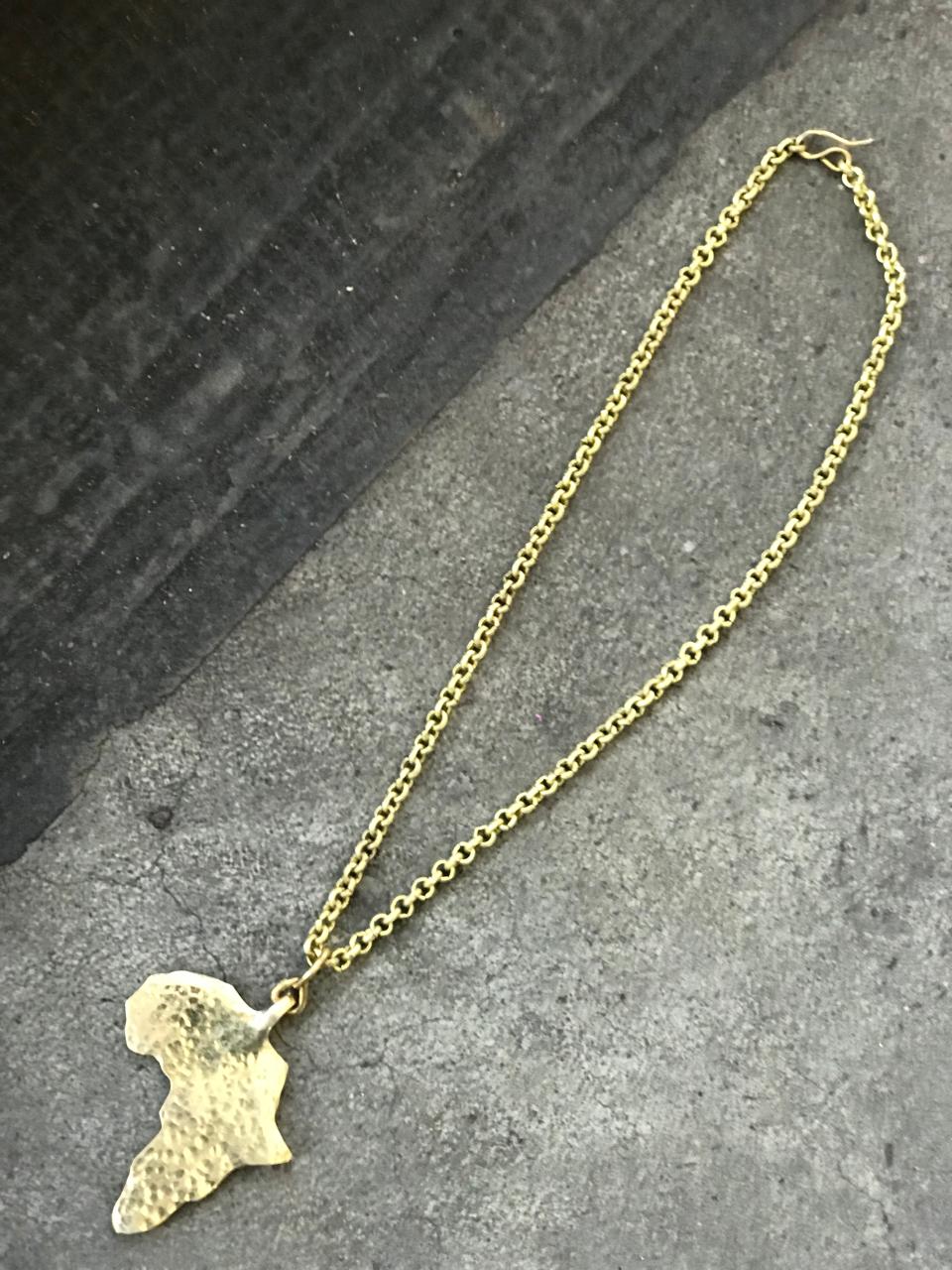 Brass African chain necklace