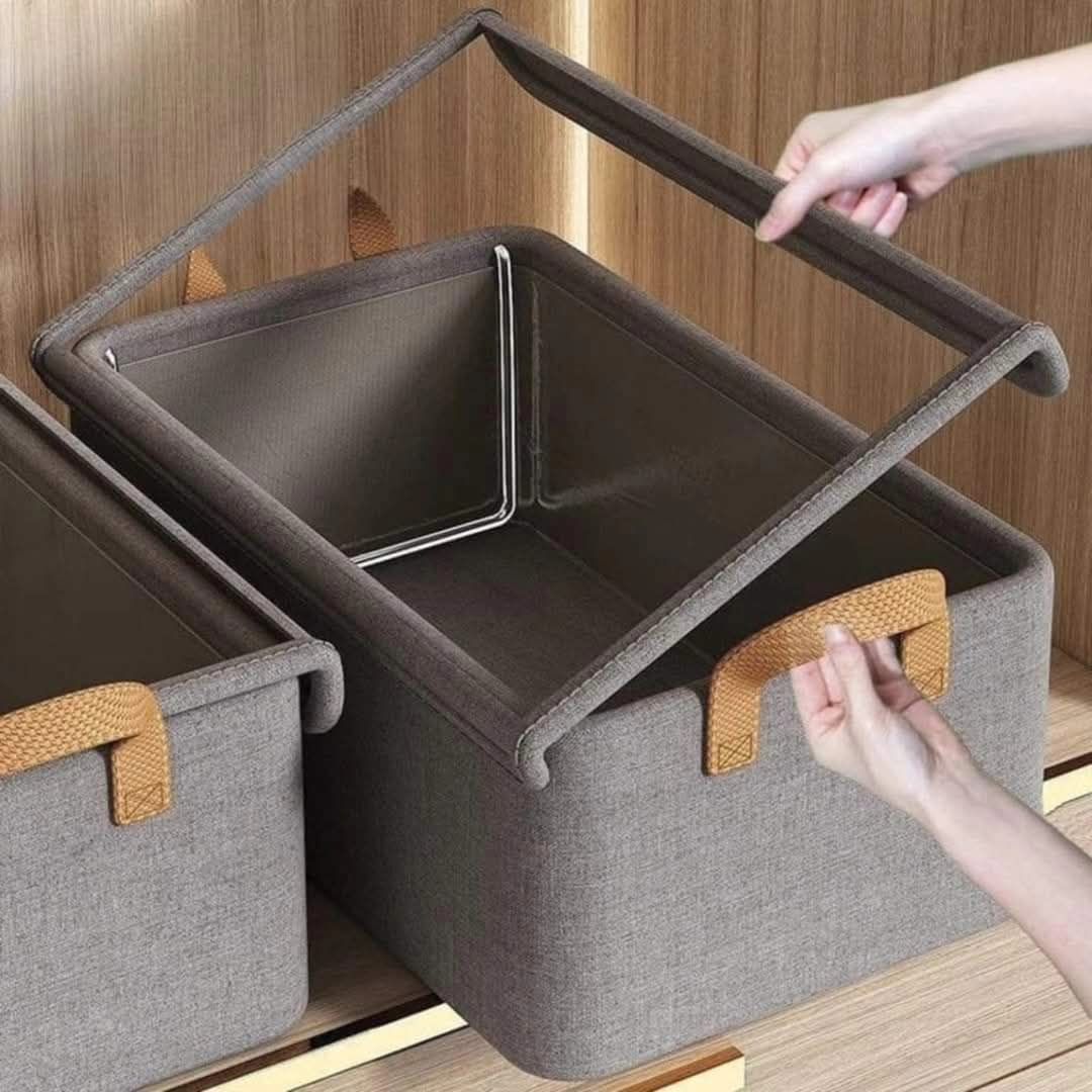 *Foldable Wardrobe /Closet Clothes Organizer with  Cover*   ✅ *Foldable OXford Fabric closet storage