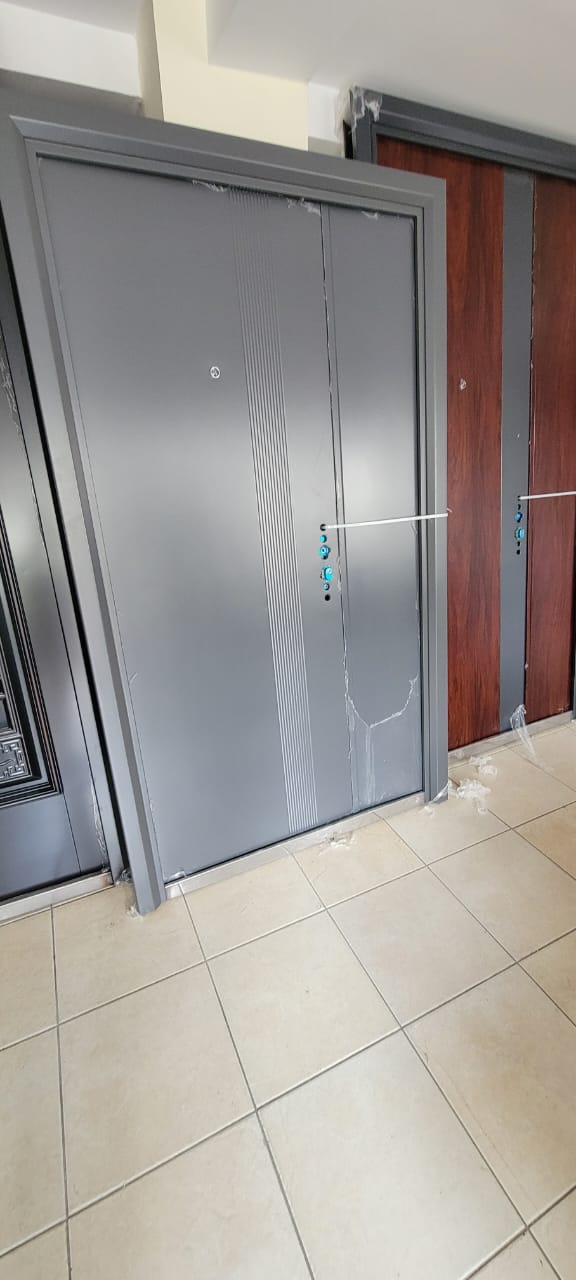 Grey Imported Double Security Doors